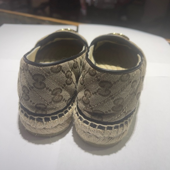 WOMEN'S GG MATELASSÉ CANVAS ESPADRILLE Size 35.5 - Picture 3 of 15